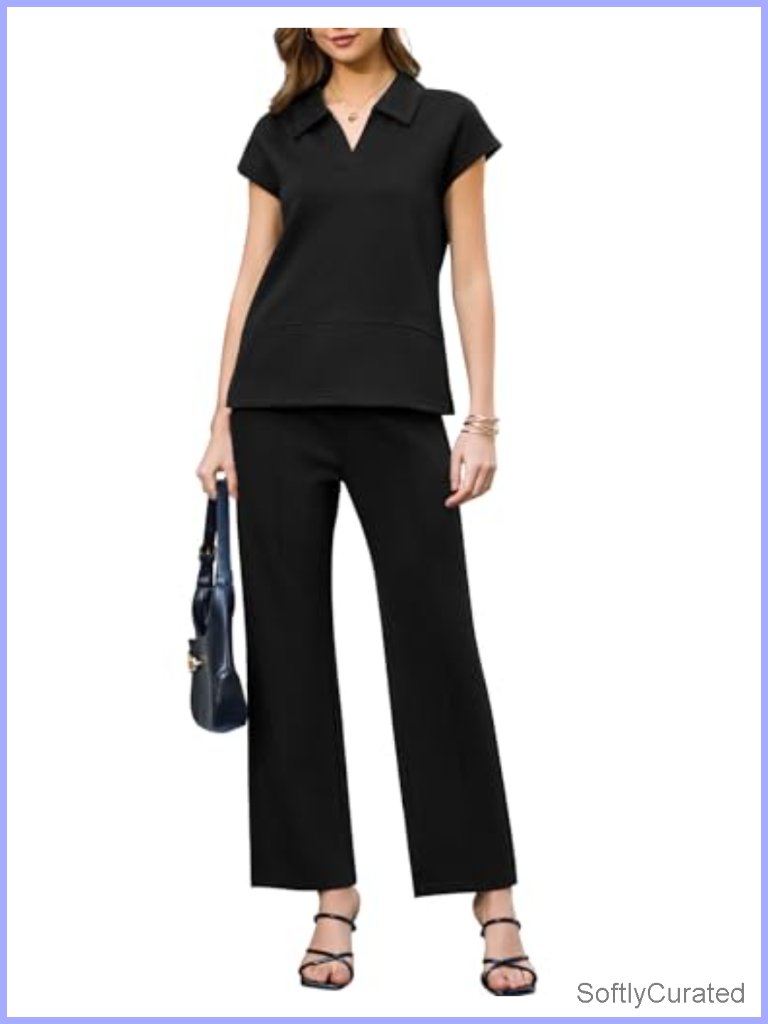 2 Piece Lounge Set Tracksuit Summer Travel Outfits For Women